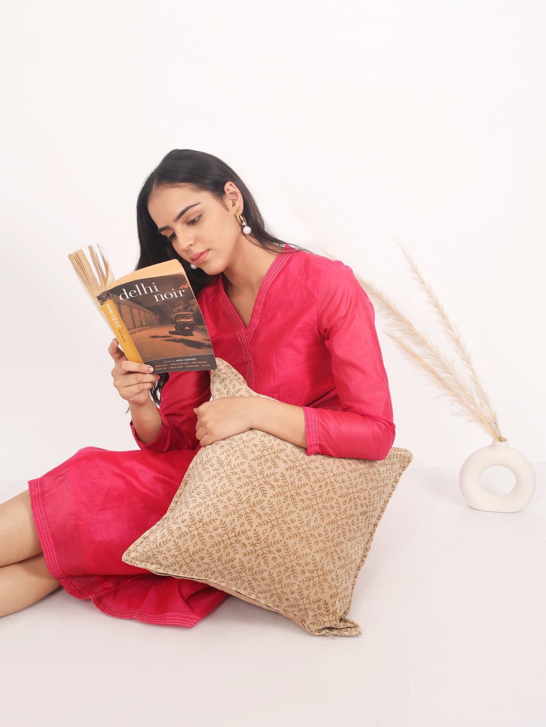 Block print velvet cushion covers - Cashmere Dream