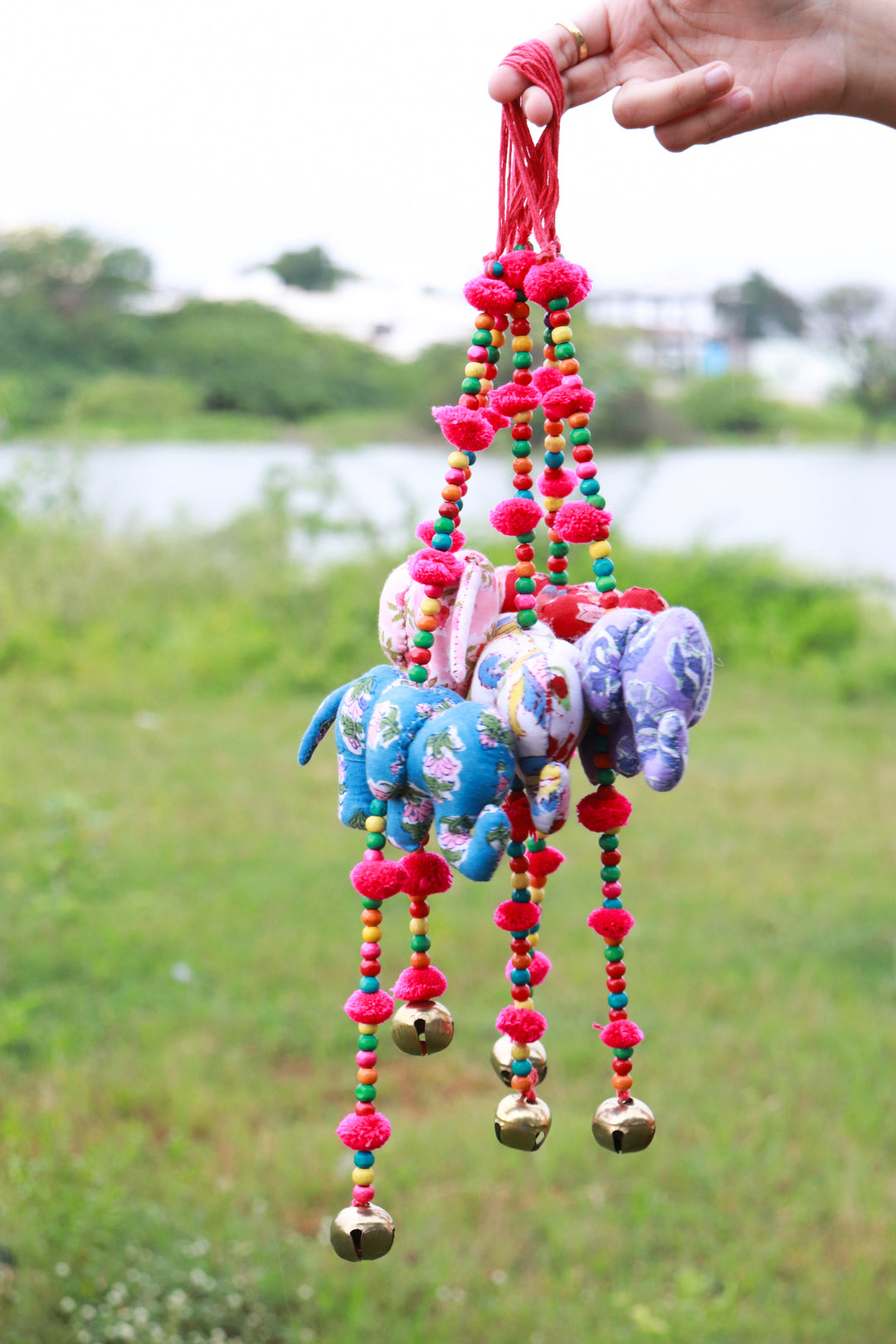 Assorted Handmade Elephant door hanging - Elephant Toran Latkan - Sold individually