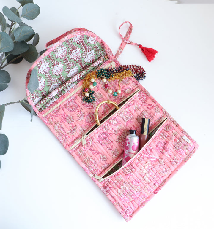 Personalized Travel Jewelry Pouch - Jewellery organizer