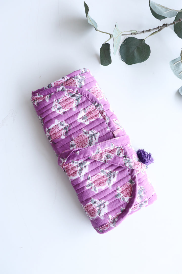 Travel Jewelry Pouch - Jewellery organizer - Purple