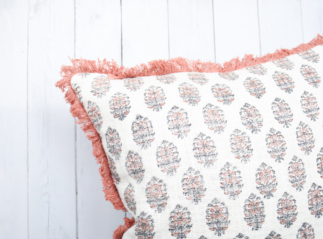 Block print cushion covers - Handloom cotton printed cushion covers - decorative cushion covers