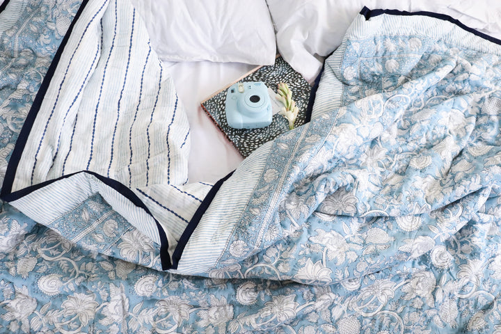 Norway Quilt - Blue Razai