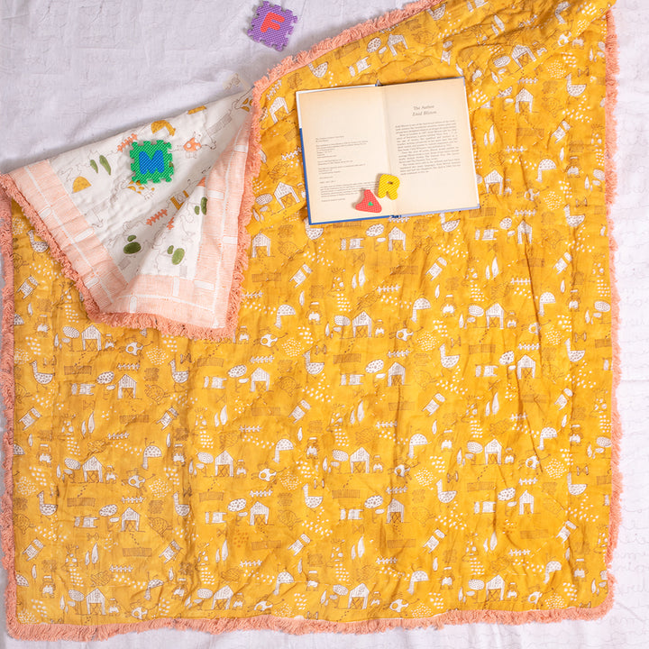 Baby and kids room bedding - Animal Farm quilt