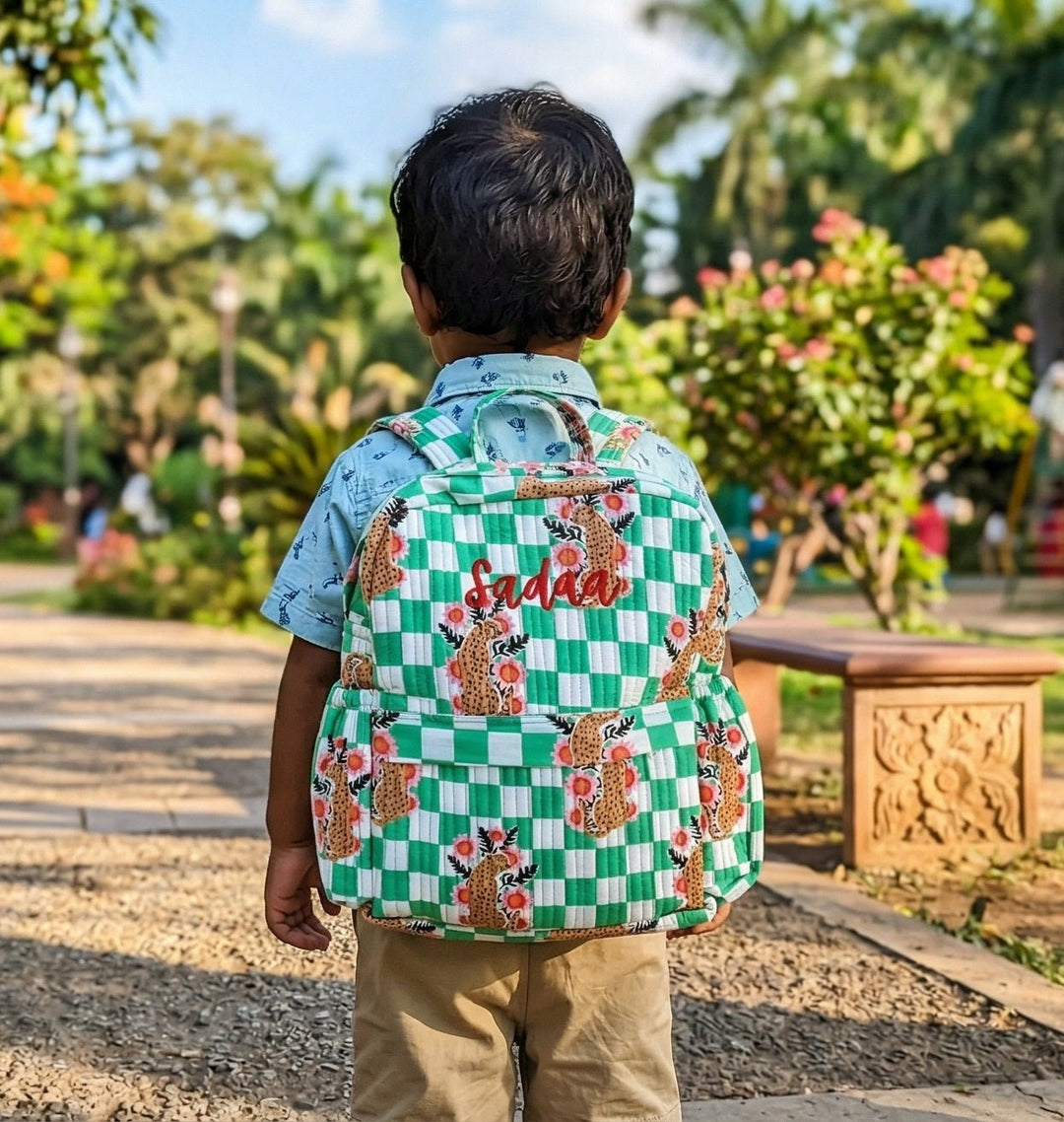 kids back pack with name