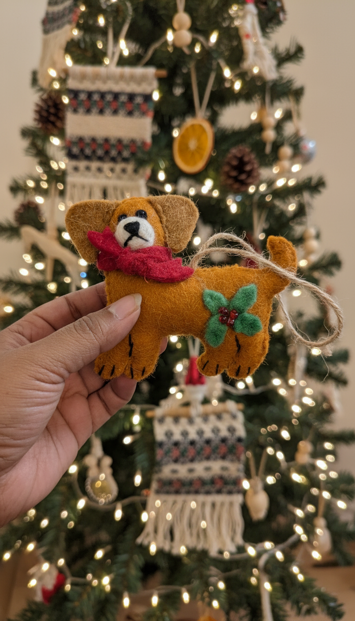 Handcrafted Christmas Tree Ornaments - Handcrafted Christmas Decorations - Bruno the Bestest
