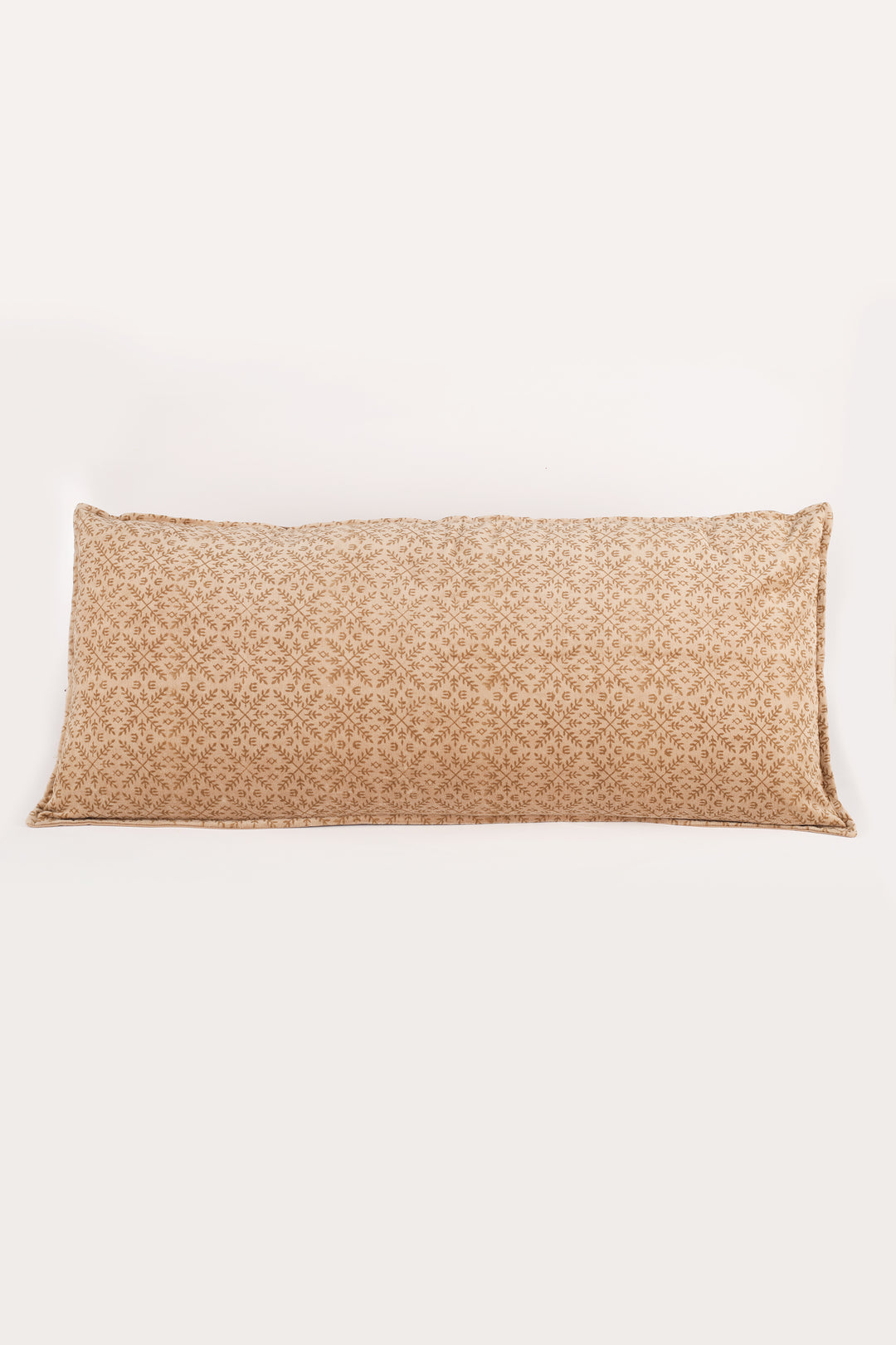 Extra Long lumbar block print velvet pillows - Cashmere Dream - 16 x 36 inches