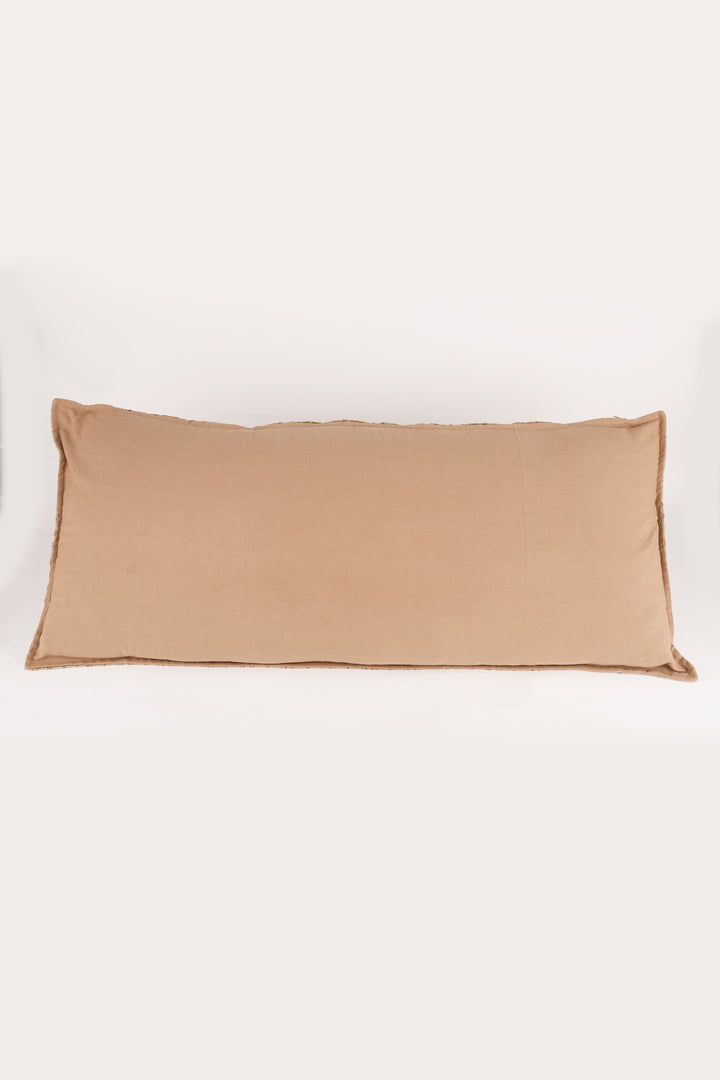 Extra Long lumbar block print velvet pillows - Cashmere Dream - 16 x 36 inches