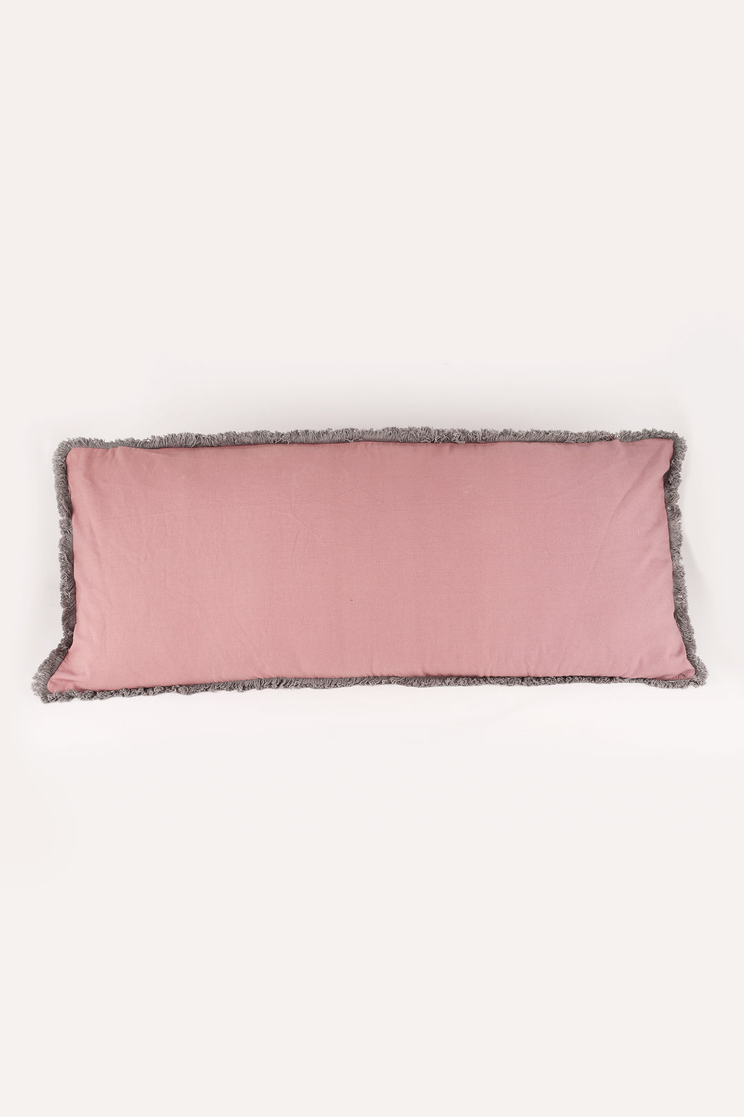 Extra Long lumbar block print velvet pillows - Dusty pink - 14 x 36 inches