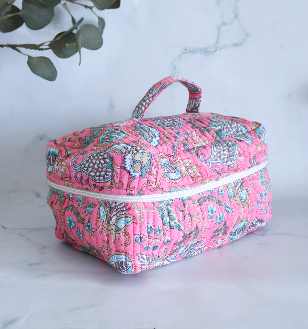 Personalized Block Print Vanity Case with Name