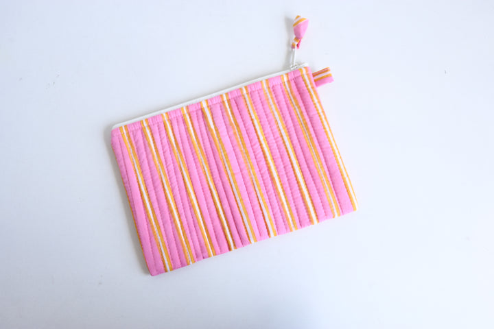 Kindle Paperwhite sleeve - Pink Stripes Block Print - 6 x 8.5 inches