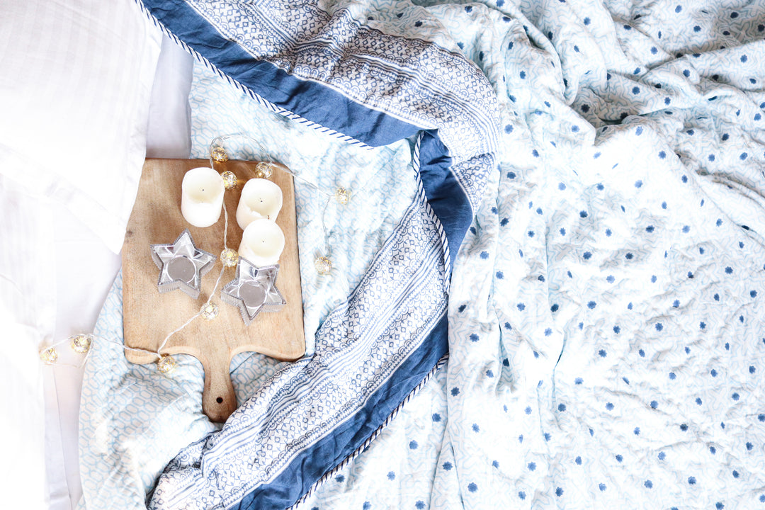 Pre- order - Heavy winter razai with cotton filling- Best quilt for winter - Galaxy Quilt