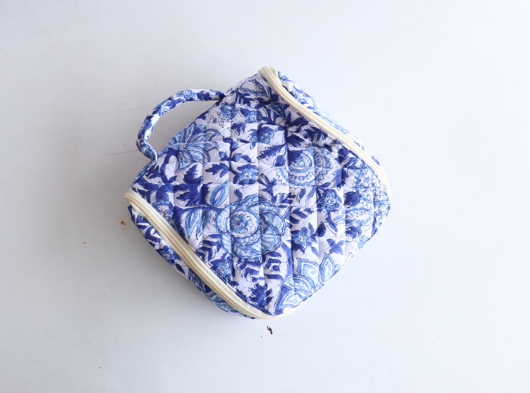Personalized Hanging Travel Bag - Block Print Toiletry Kit