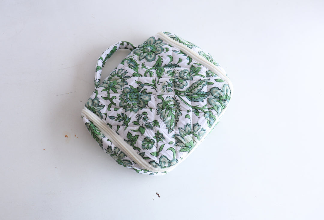 Personalized Hanging Travel Bag - Block Print Toiletry Kit