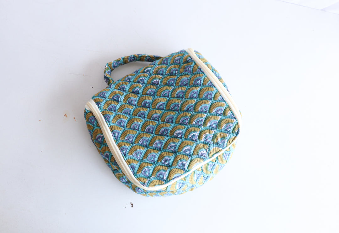 Personalized Hanging Travel Bag - Block Print Toiletry Kit