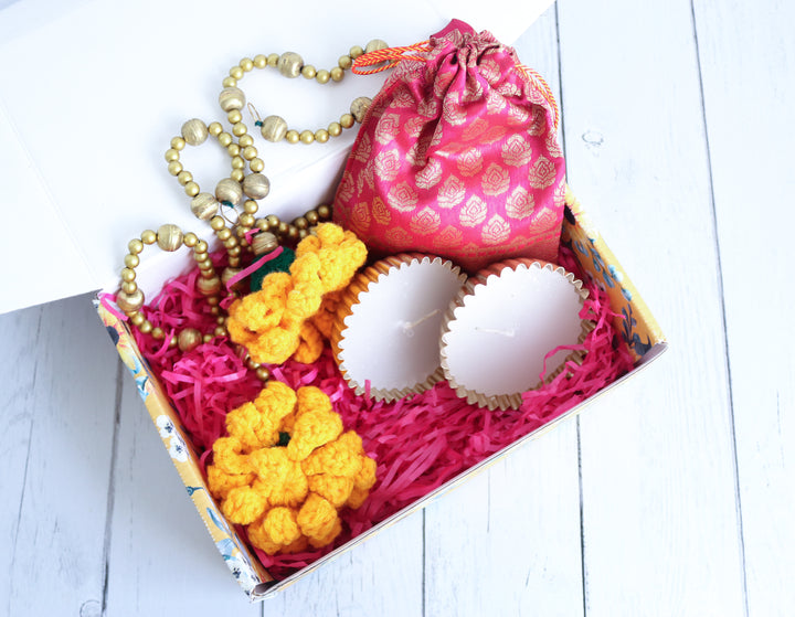 Marigold Diwali Gift Box - Premium Handmade Festive Hamper