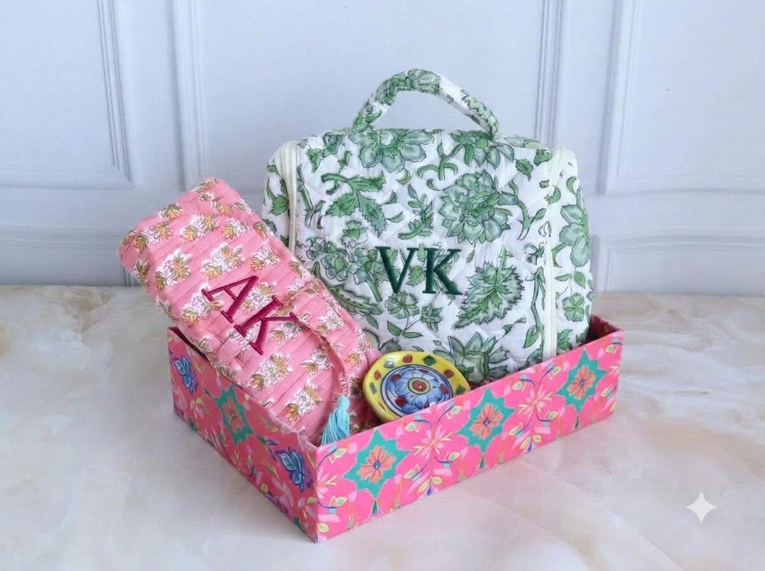 Personalised His &amp; Hers Travel Gift Set - Diwali Gift Hamper