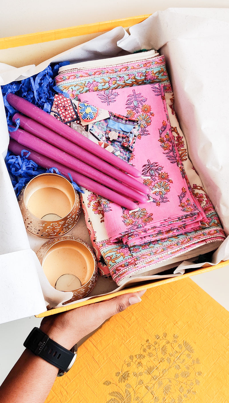 Diwali Gift box - Festive gift hamper for the home - Gift box Mogra