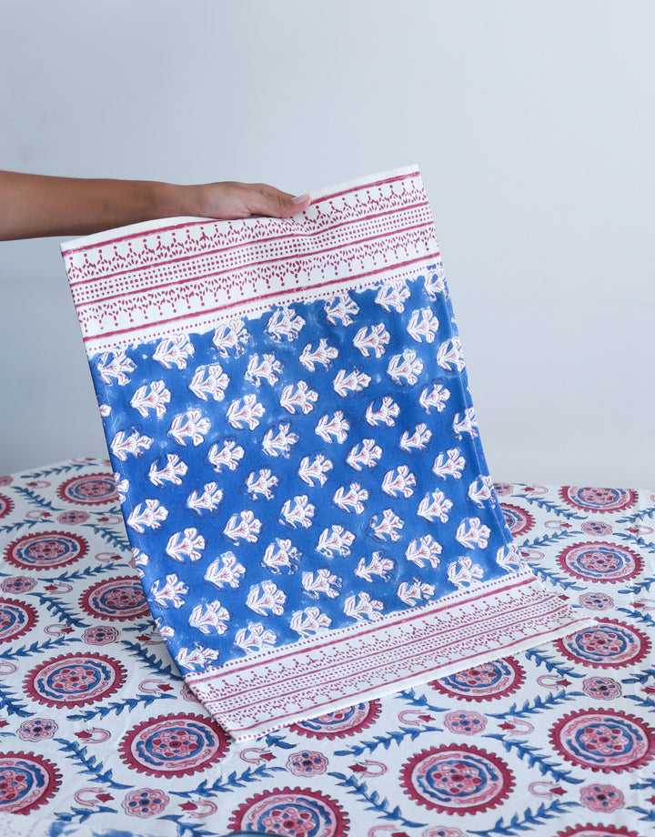 The Silk Route placemats - Block print placemats - Table mats set of 6 - 13x19 inches