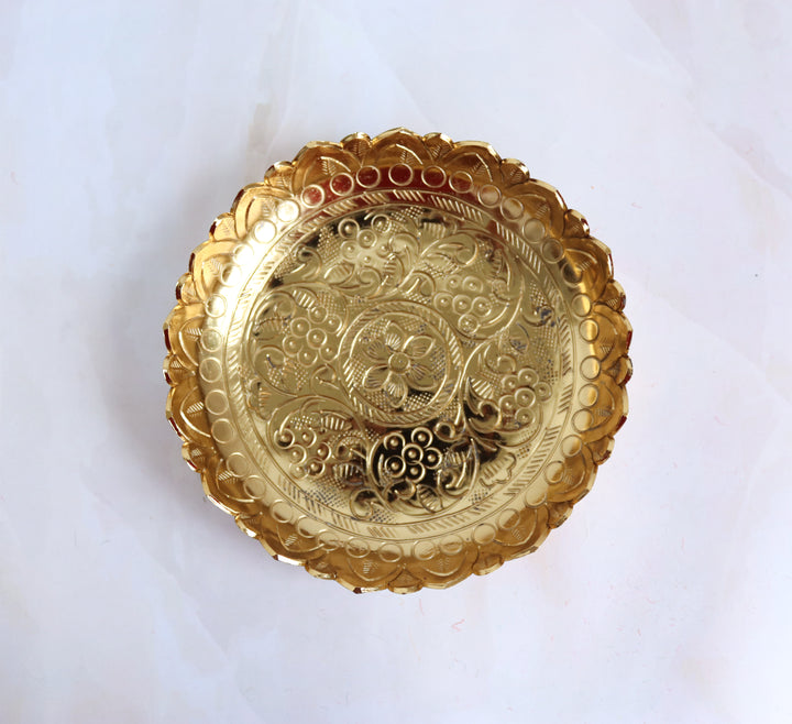 Tarini Mini Urli - Etched Metal Plate