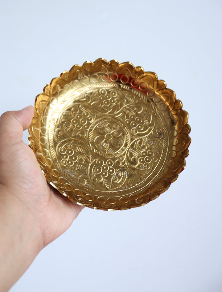 Tarini Mini Urli - Etched Metal Plate
