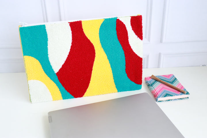 Embroidered iPad sleeves - iPad/ Laptop cover - Groovy Graphics - 11 inches