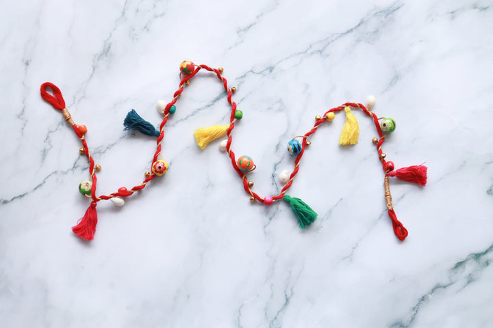 Tassel and bead Toran Diwali gift hamper - Handcrafted Gift Box