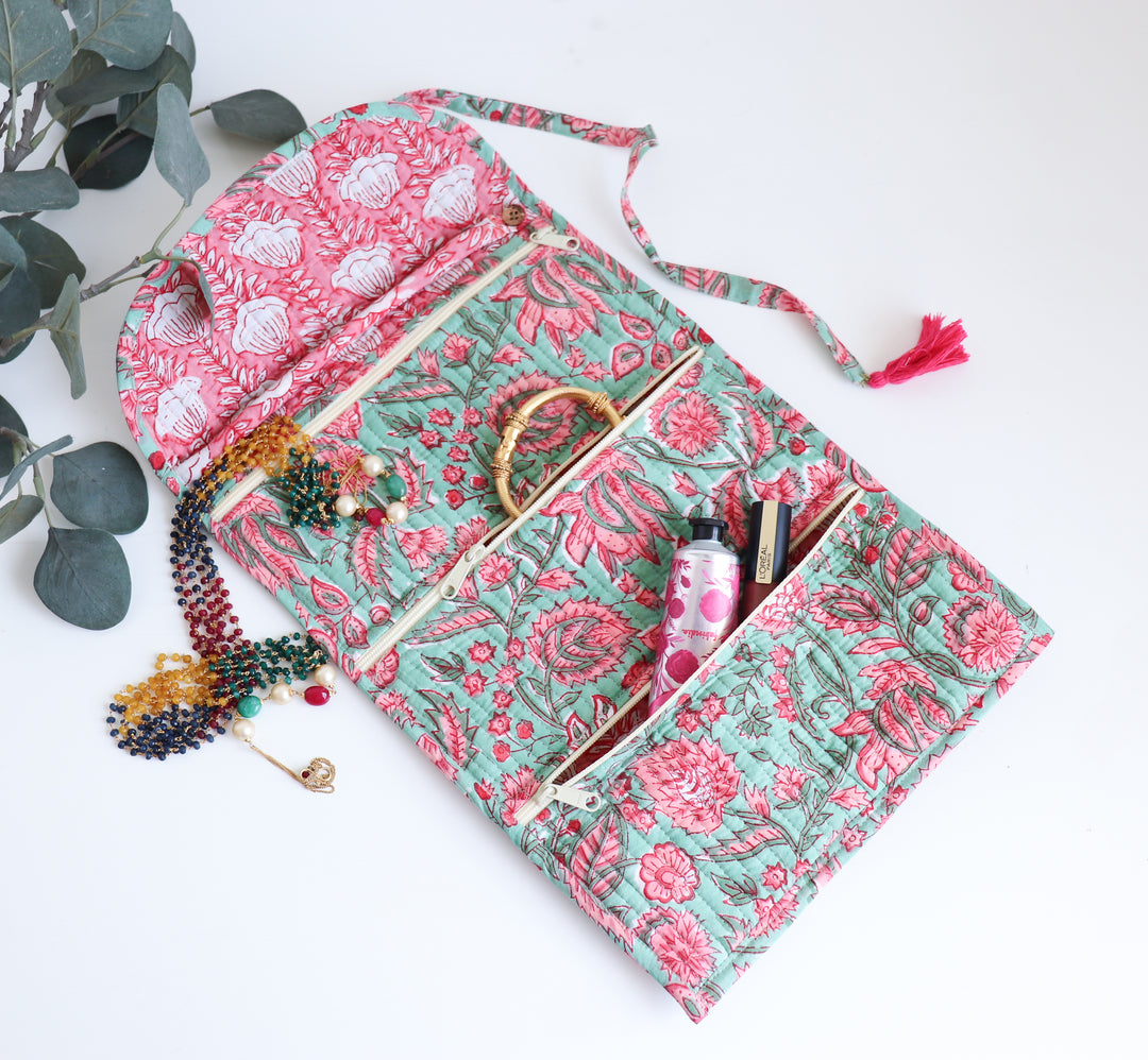 Personalized Travel Jewelry Pouch - Jewellery organizer