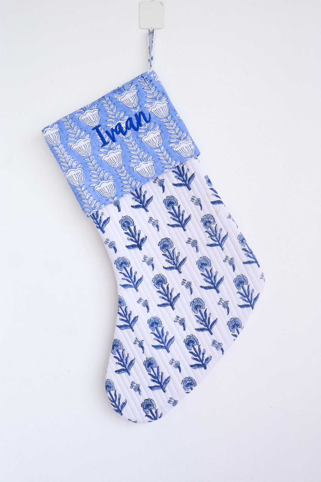 Personalized Large Block print Christmas stockings - Custom Christmas stockings