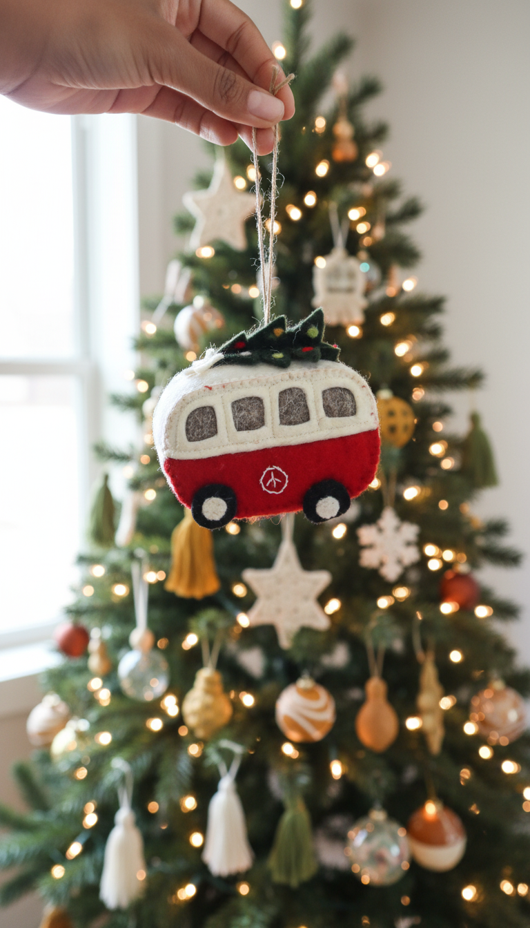 Handcrafted Christmas Tree Ornaments - Handcrafted Christmas Decorations - The Christmas Campervan