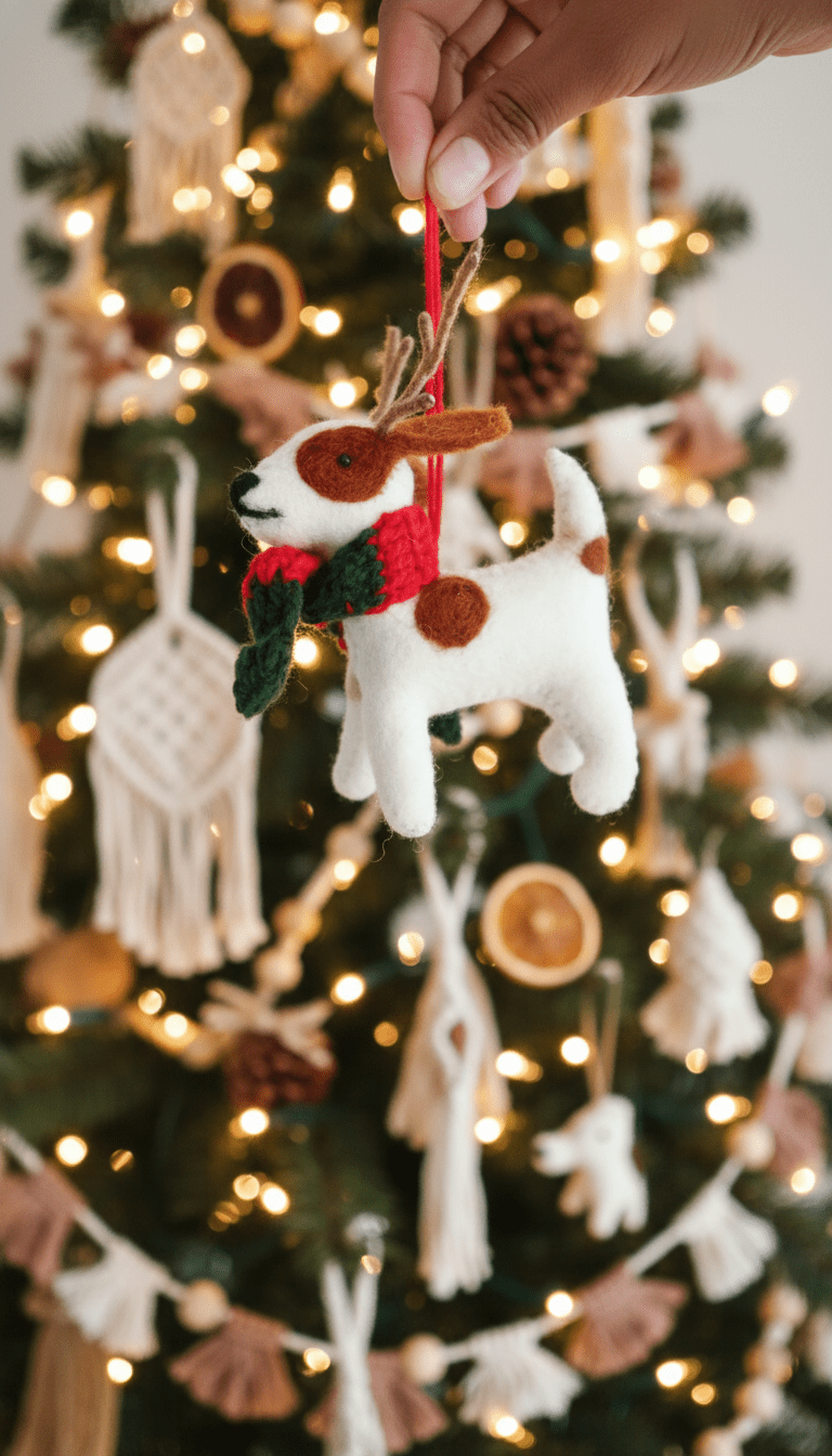 Handcrafted Christmas Tree Ornaments - Handcrafted Christmas Decorations - Gilly the Goodest by Kari by Kriti