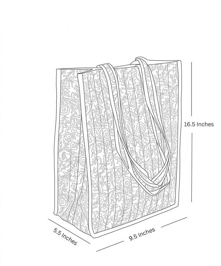 shopping tote bag size kari by kriti