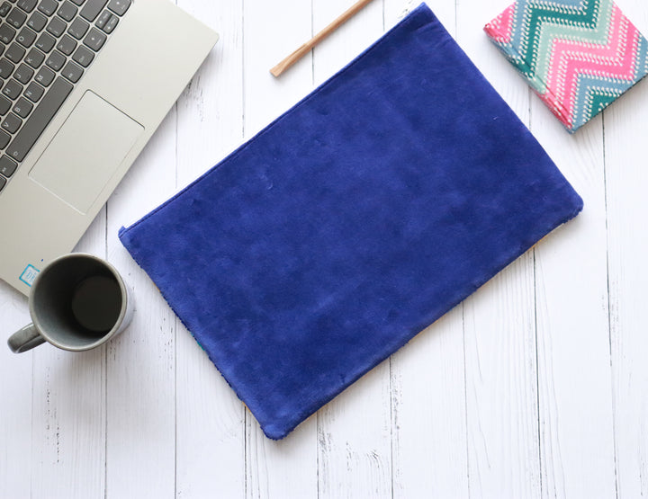 Punch needle embroidered iPad sleeve with cityscape design 12 inch on sale
