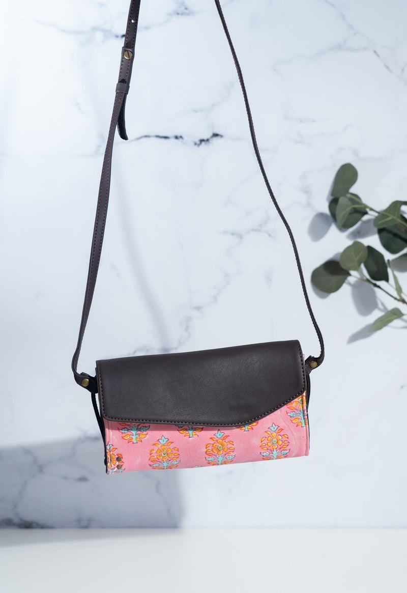Structured sling bag - Side sling bag for women - Leela