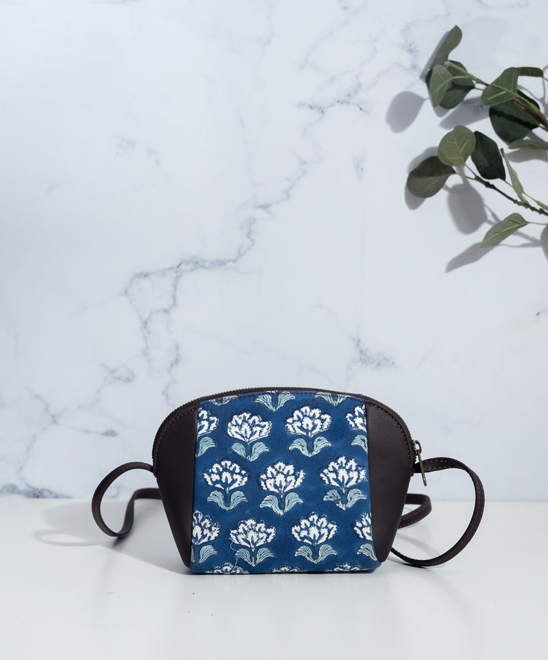 Small crossbody sling bag for women - Block print crossbody bag - Rang