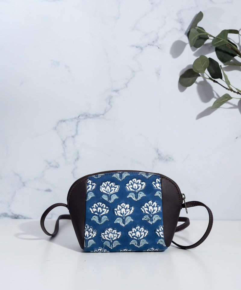 Small crossbody sling bag for women - Block print crossbody bag - Leela