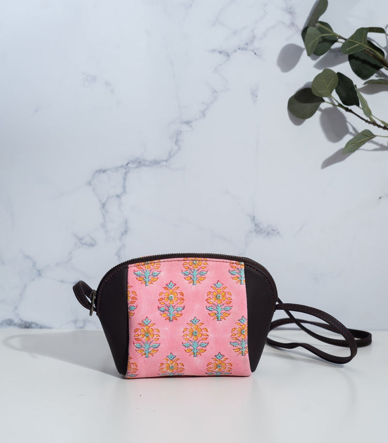 Small crossbody sling bag for women - Block print crossbody bag - Leela