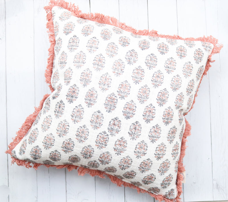 Block print cushion covers - Handloom cotton printed cushion covers - decorative cushion covers