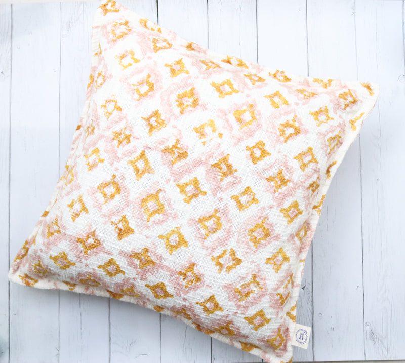 Block print cushion covers - Handloom cotton printed cushion covers - decorative cushion covers