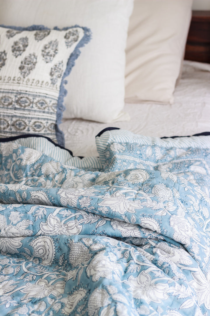Block print quilt -Single, Queen & King