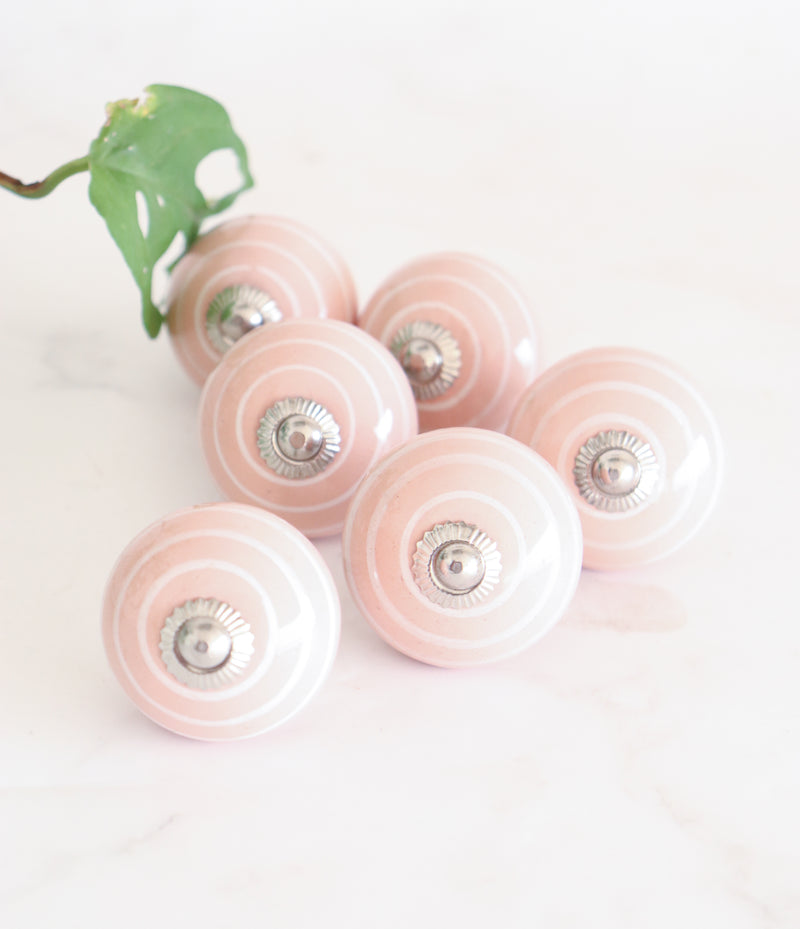 Ceramic knobs - Drawer knob  - Set of 6