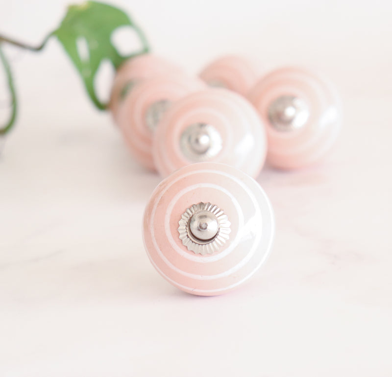 Ceramic knobs - Drawer knob  - Set of 6