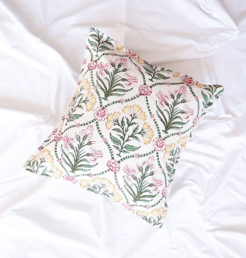 Saree inspired cushion covers - Block print decorative cushion covers