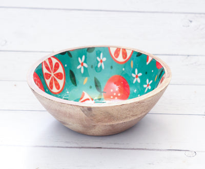 Small wood serving bowls