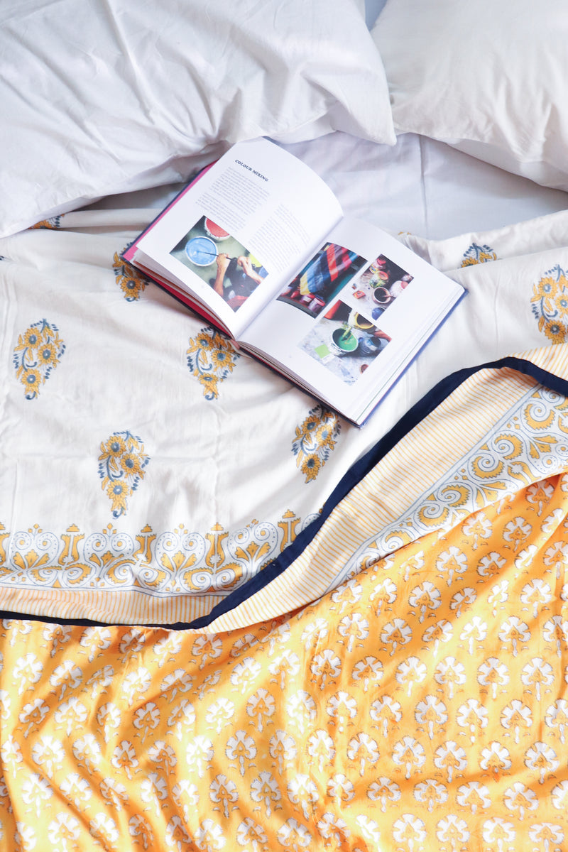 AC blanket - Mulmul Dohar with flannel