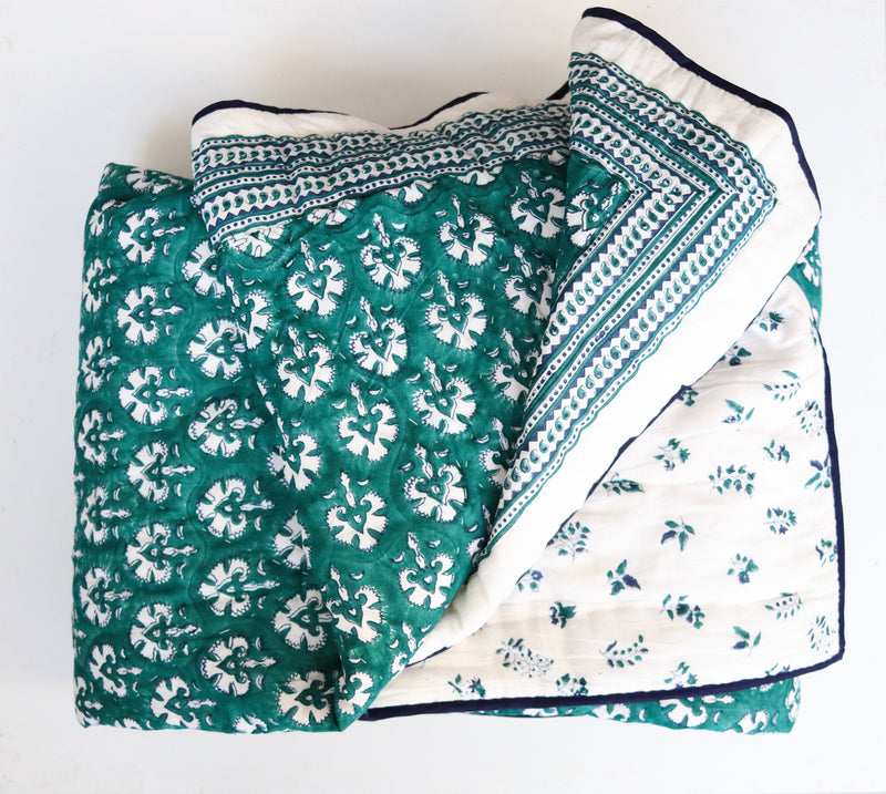 Block print quilt