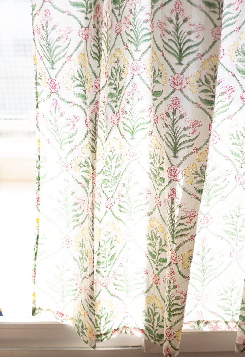 Saree inspired curtain - Sari sheer curtains