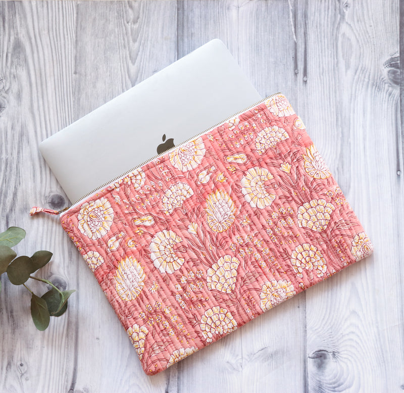 Block print Laptop sleeves - Laptop cover 