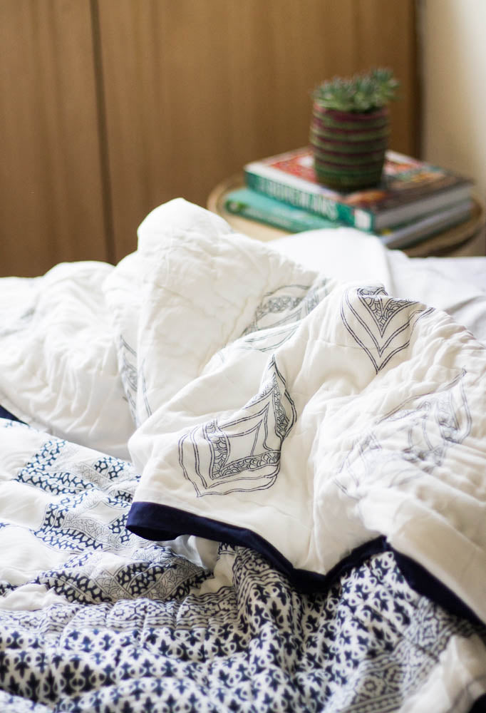 Pre-order - Nautical Winter quilt - Razai for winter  - Best quilt for heavy winter - Queen & King size