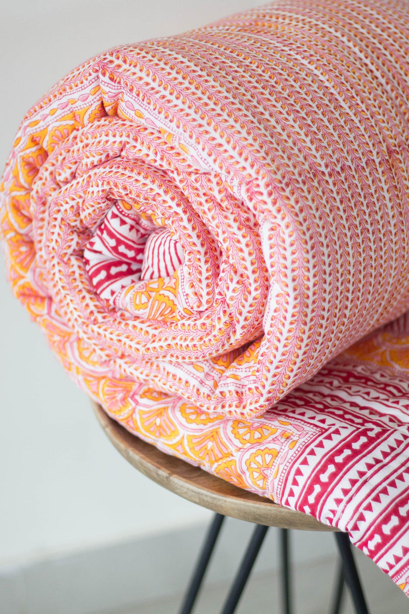 Pre order -Cotton filled quilt for heavy winter - Heavy winter quilt - King size winter quilt